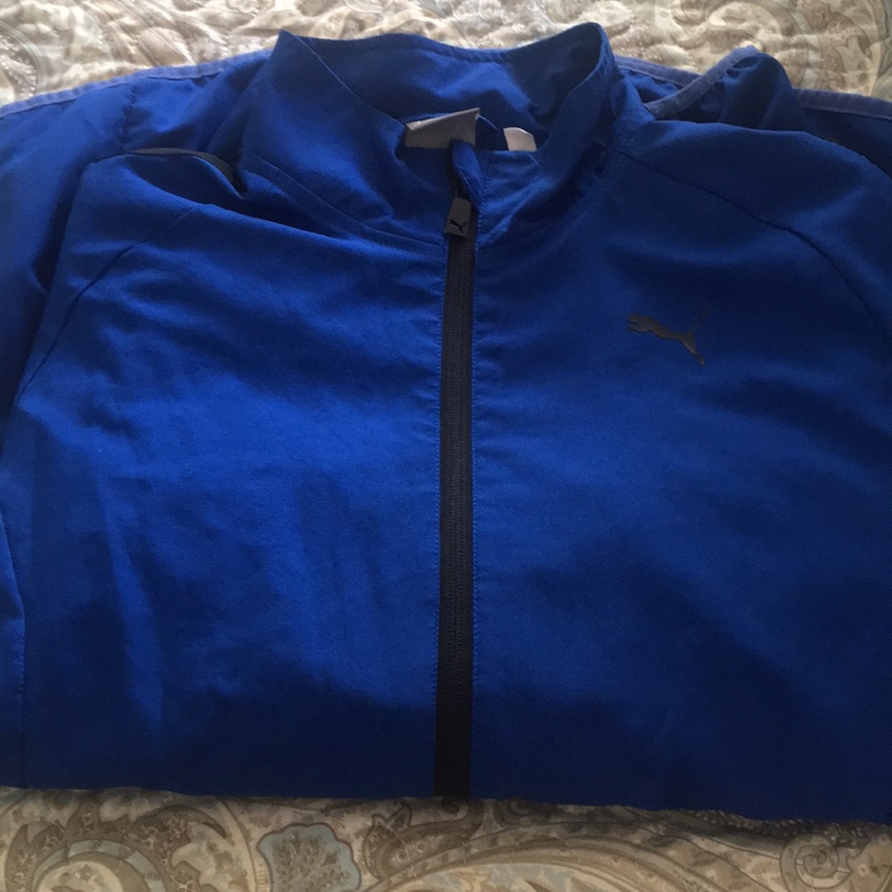 Blue Puma Windbreaker